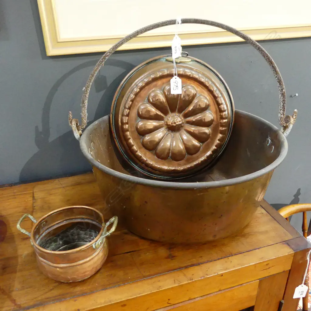 JAM PAN 390mm dia + COPPER MOULD & POT Image 1++
