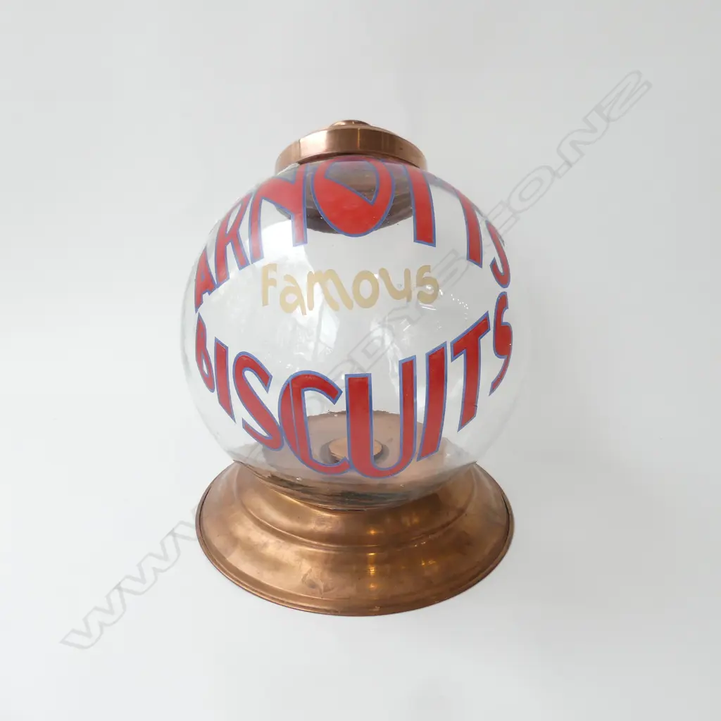 VINTAGE STYLE 'ARNOTTS FAMOUS BISCUITS' GLASS JAR H.300mm Image 1++