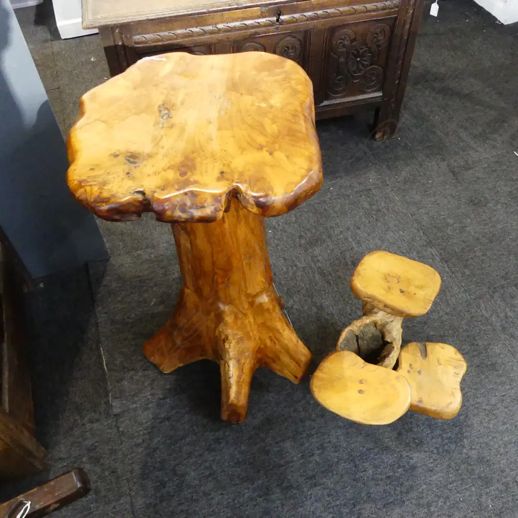 DRIFTWOOD SIDE TABLE H.700mm & DISPLAY STAND H.245mm Image 1++
