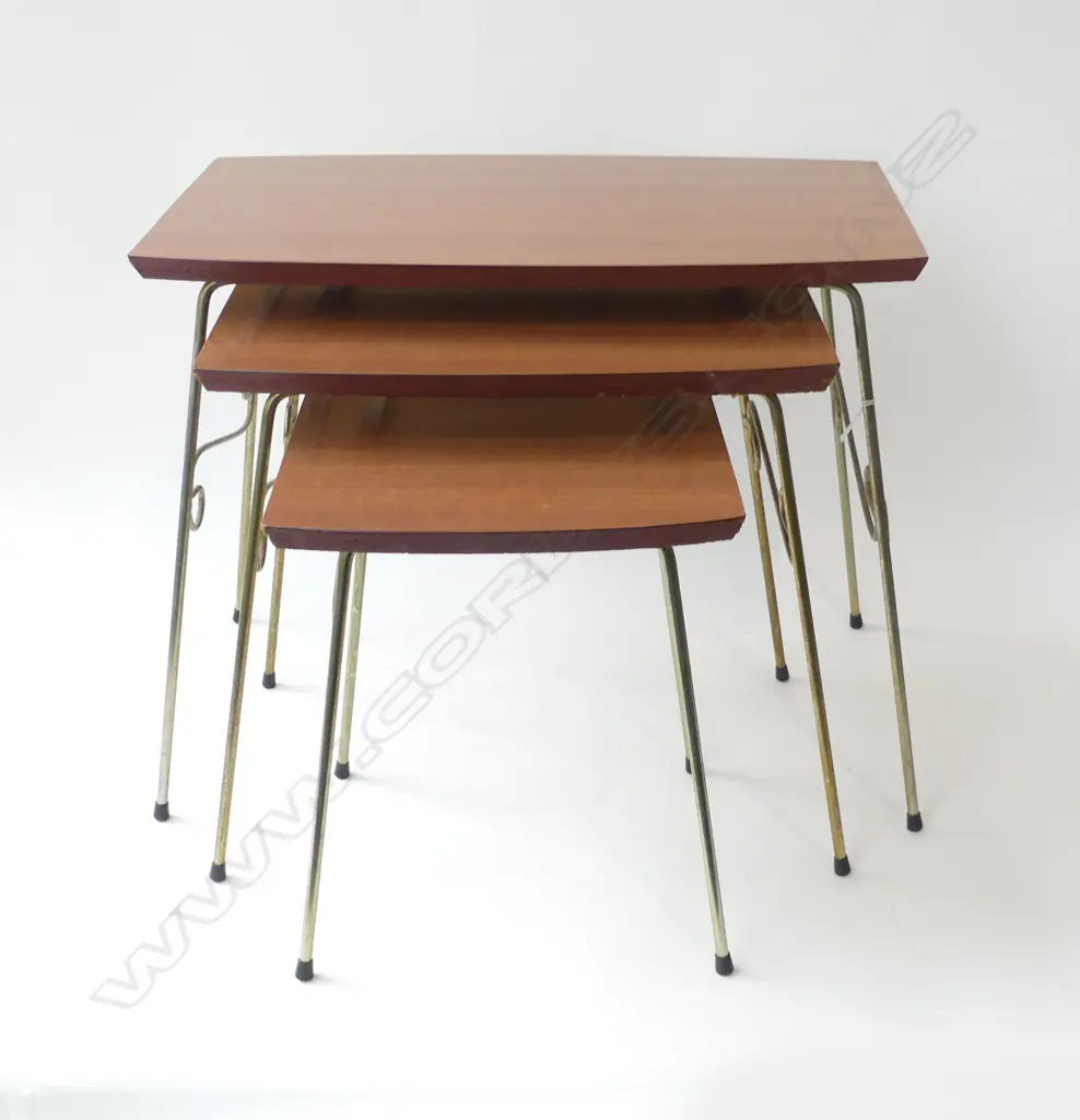 SET 3 VINTAGE SIDE TABLES W.510mm Image 1++
