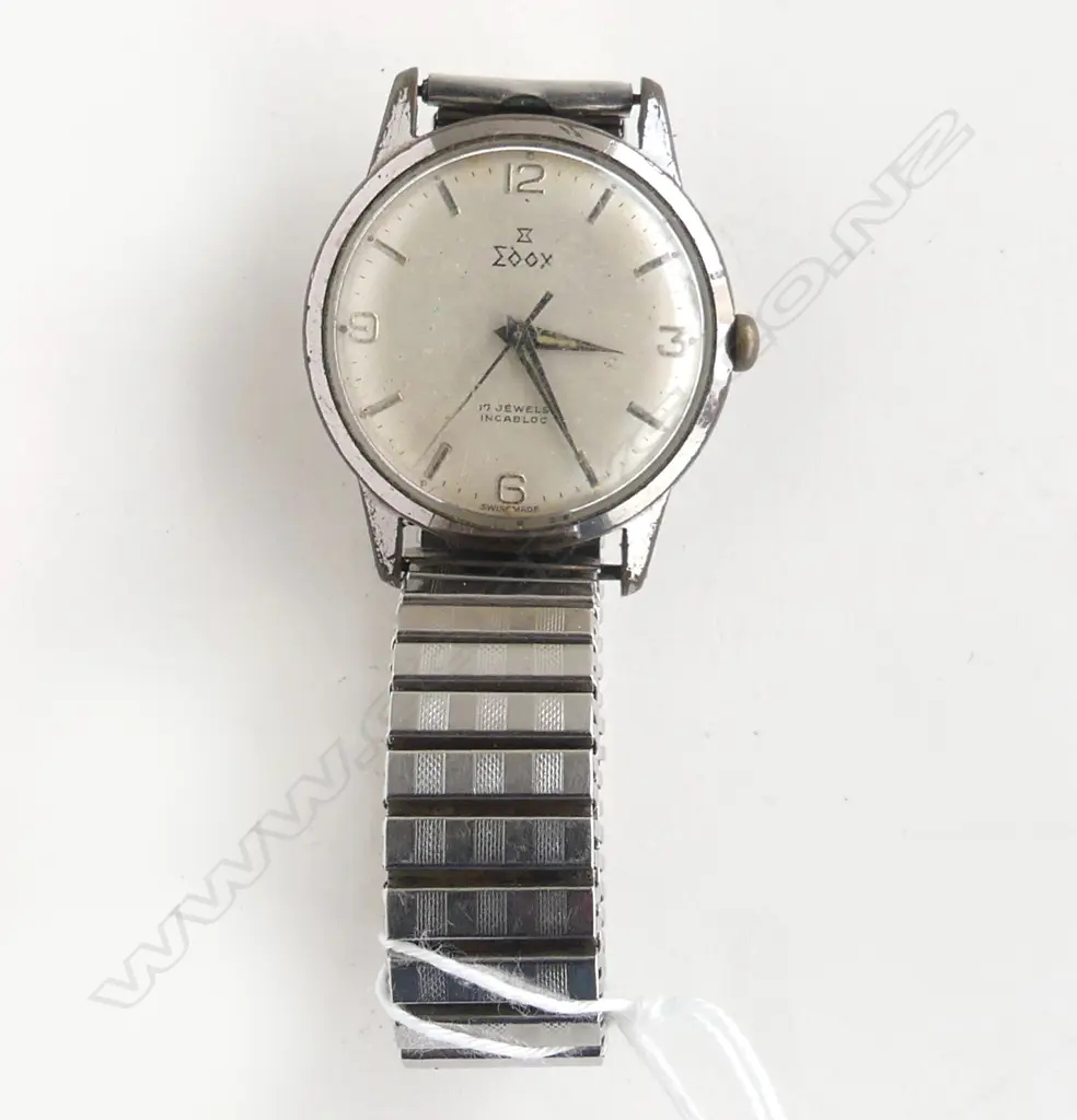 VINTAGE EDOX SWISS GENTS AUTOMATIC WRISTWATCH Image 1++