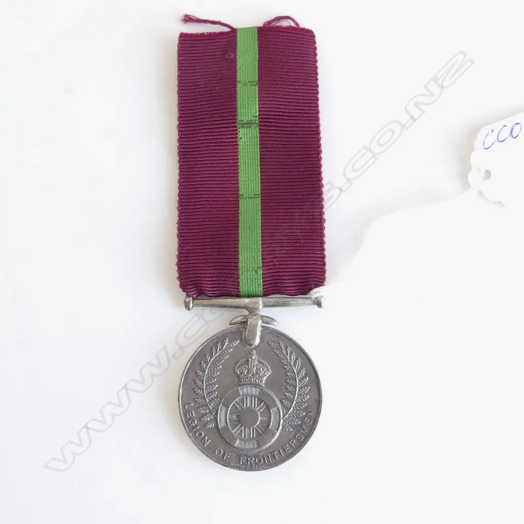 MEDAL LEGION OF FRONTIERSMEN FOR LONG SERVICE AND EFFICIENCY 'Fm J.T. WEST' Image 1++