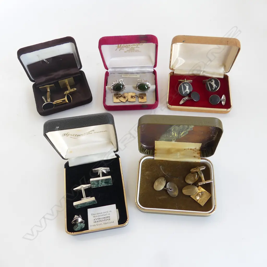 9 PAIRS MENS DRESS CUFFLINKS Image 1++