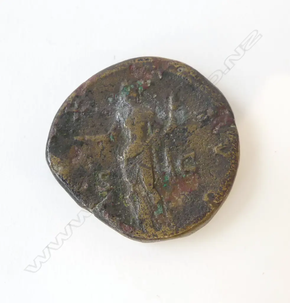 ROMAN COIN ANTONINUS PIUS AD.138-161. SESTERTIUS. REV PAX AVG PEACE Image 1++