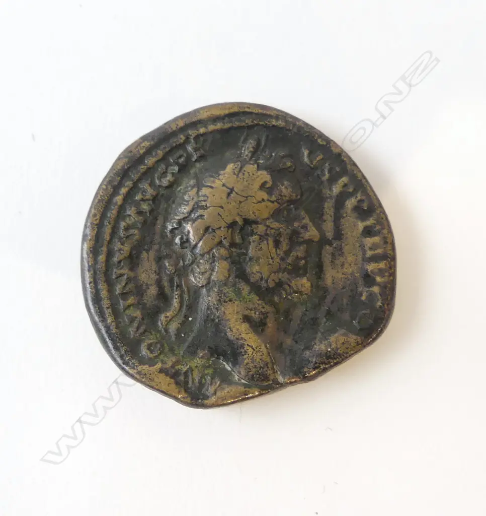 ROMAN COIN ANTONINUS PIUS AD.138-161. SESTERTIUS. REV PAX AVG PEACE Image 1++