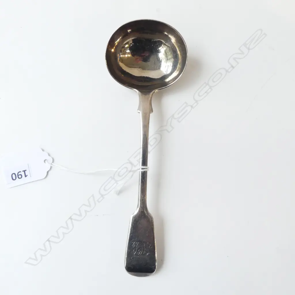 STG SILVER LADLE, LONDON 1875, 69gms Image 1++
