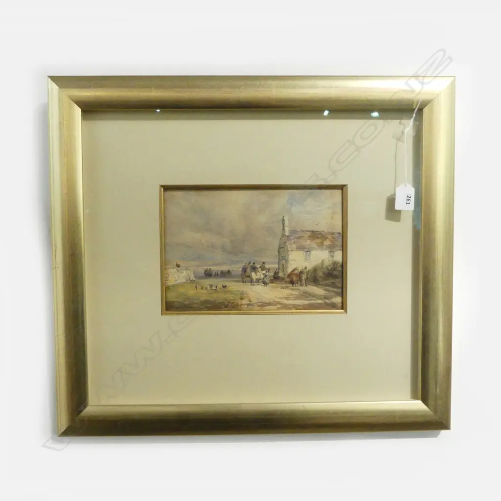 W/C ATRIBB DAVID COX  SIGNED  WELSH COUNTRY SCENE 21X29CM Image 1++