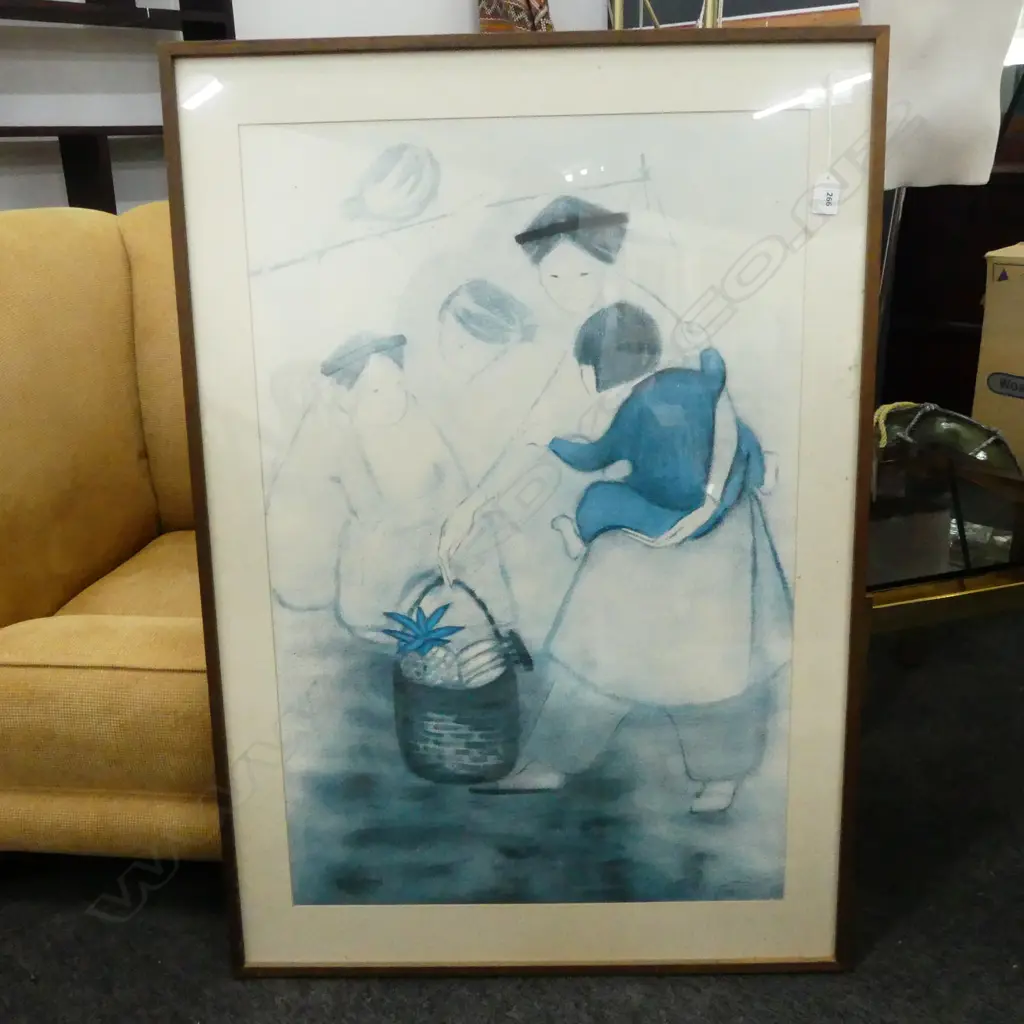 LG PRINT 'BANANA SELLERS' BY HA VAN VUONG 810x530mm Image 1++