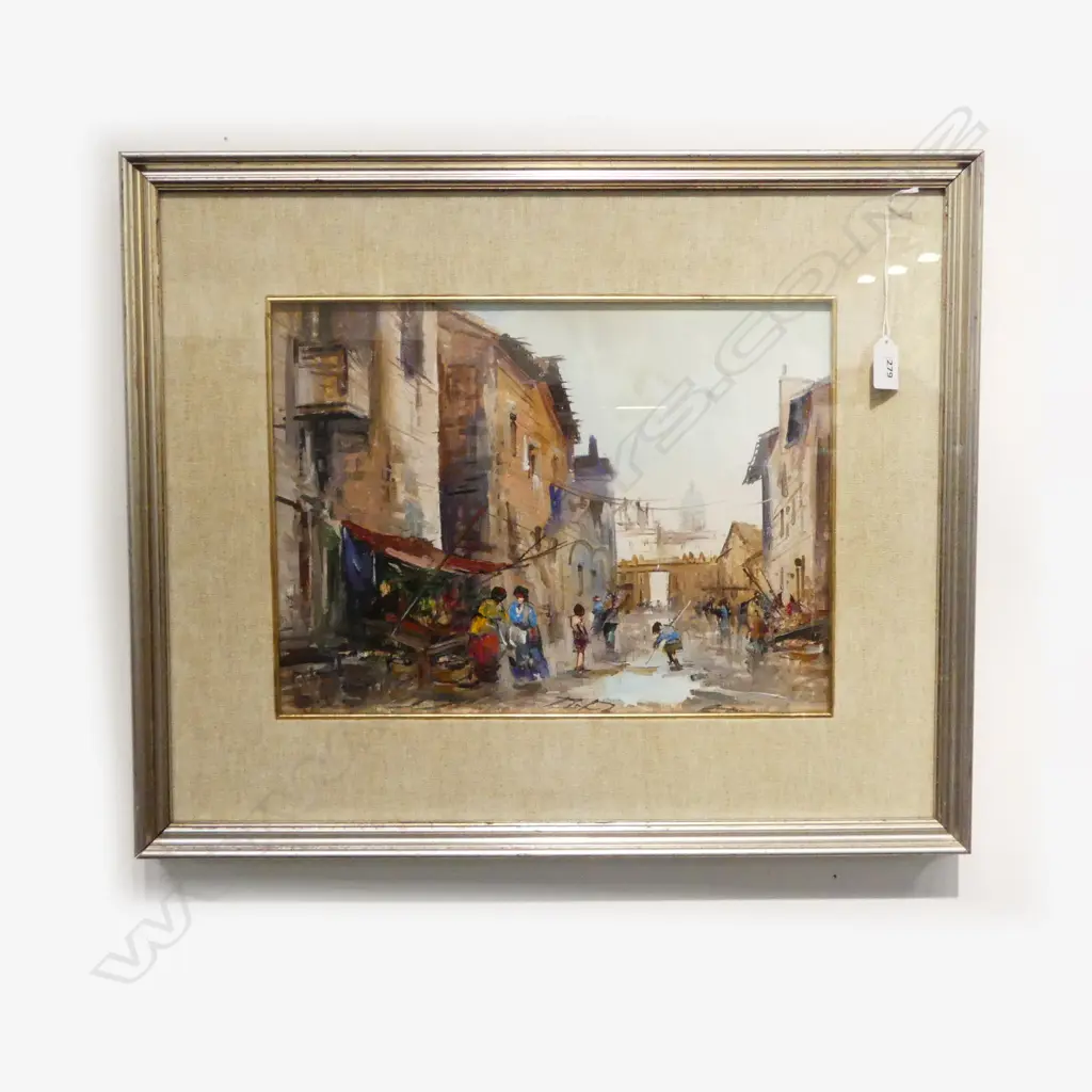 ROME OIL, SIGNED VERSO 'ROMA 14.7.1983' 290x390mm Image 1++