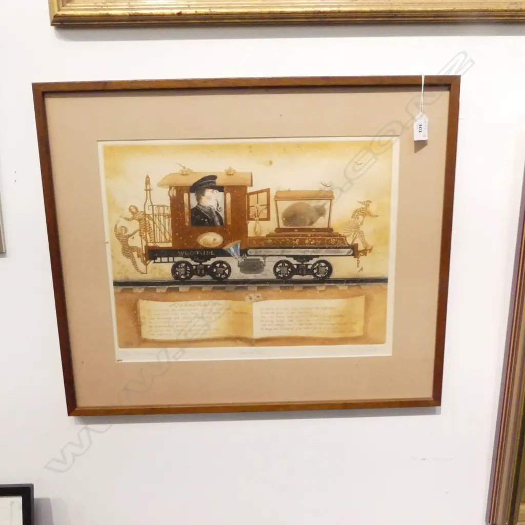 GARY TRICKER ETCHING 'PASHA'S PART' 3/30 SIGNED & DATED '85 320 x 420mm Image 1++