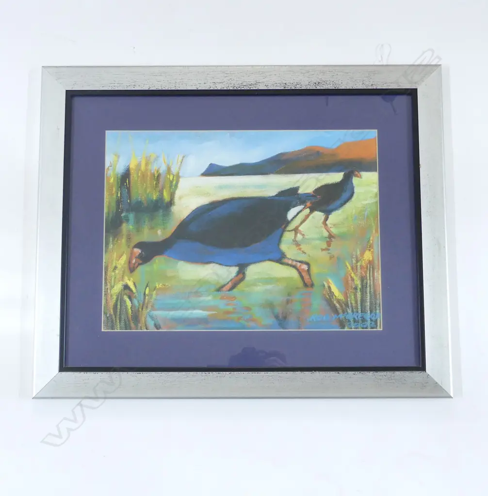 ROB MCGREGOR 'PUKEKO' PRINT, 380 x 280mm Image 1++