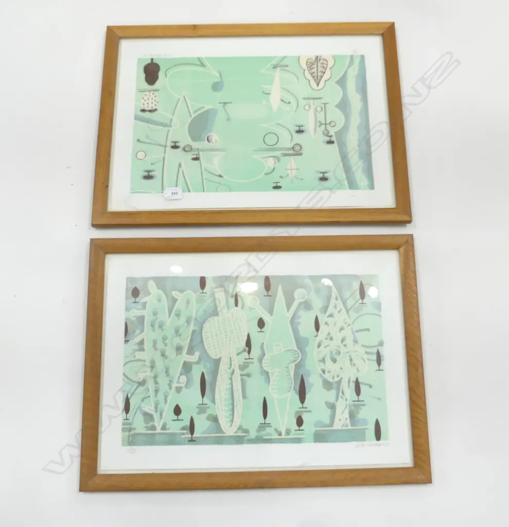 2 PRINTS SIGNED (DENYS) WATKINS, 67/116, 63/116 380x540mm Image 1++