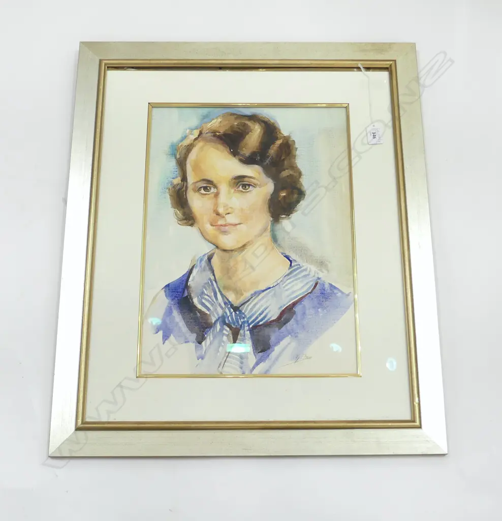 SIGNED WC PORTRAIT, 1972 445x320mm frame AF Image 1++