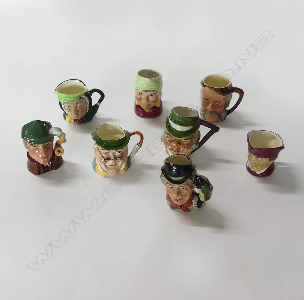 8 ROYAL DOULTON 'TINY' TOBY JUGS Image 1++