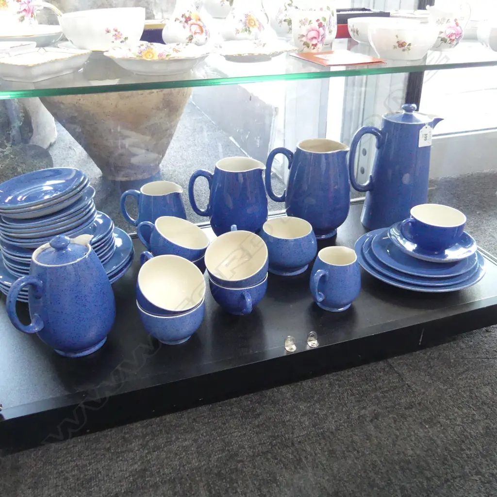 MOORCROFT 'SPECKLED BLUE' TEA SET FOR LIBERTY & Co. As used in their Tea Rooms... Image 1++