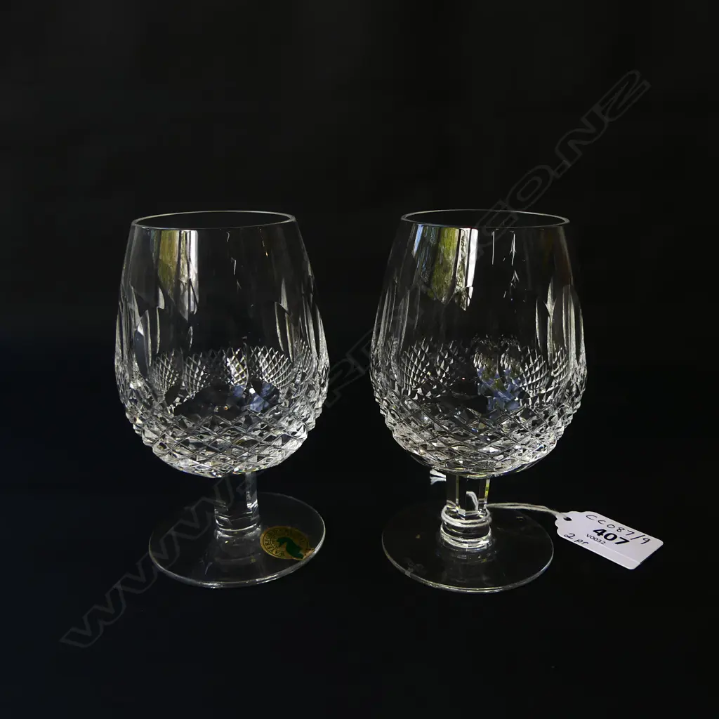 PAIR OF WATERFORD COLLEEN BRANDY BALLOONS, H.115MM Image 1++