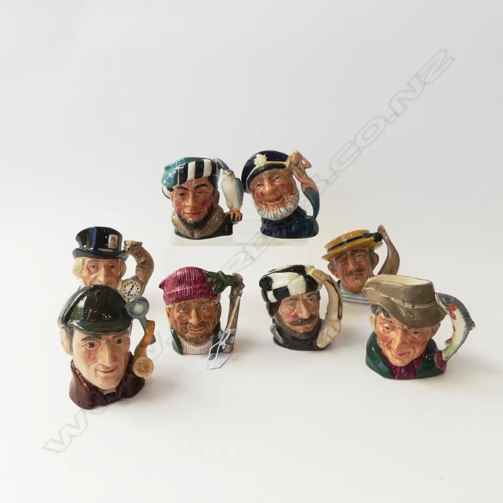 8 ROYAL DOULTON CHARACTER JUGS H.100mm Image 1++