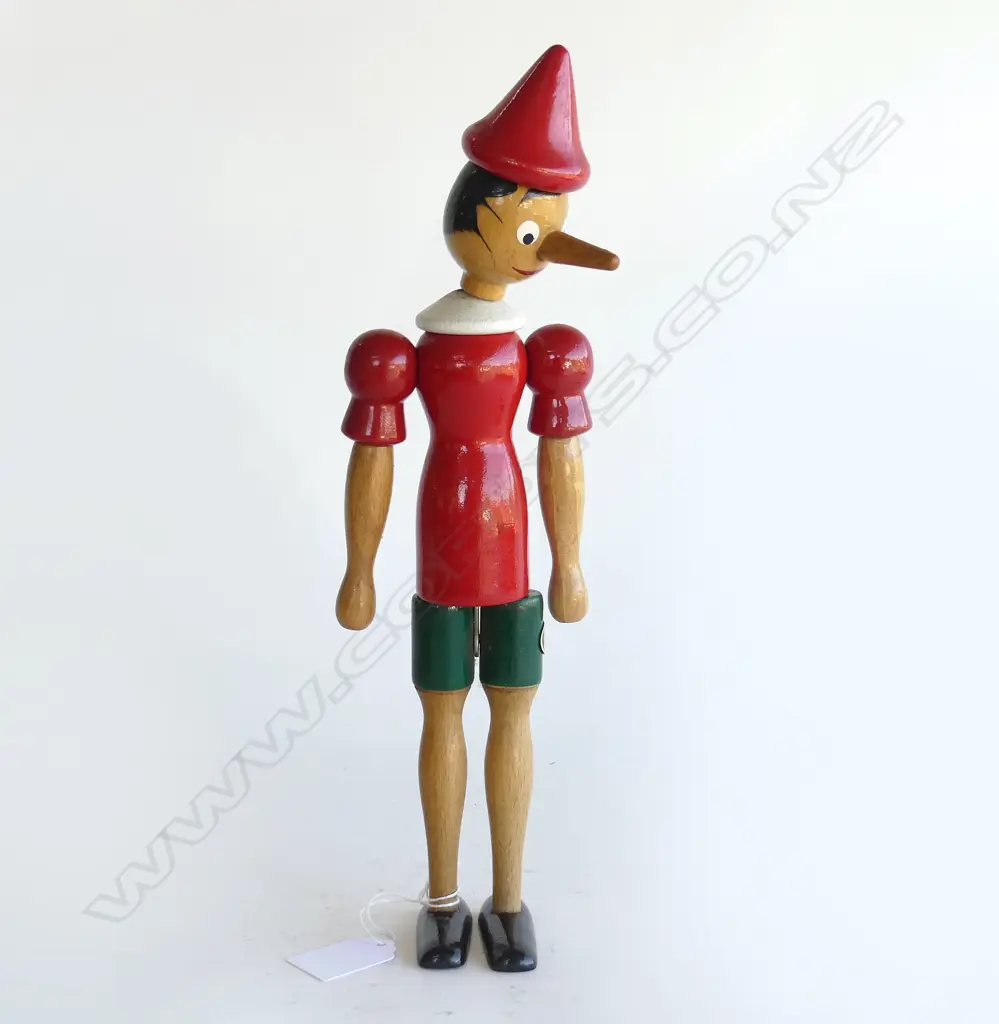 VINTAGE PINOCCHIO MADE IN ITALY STICKER H310MM Image 1++
