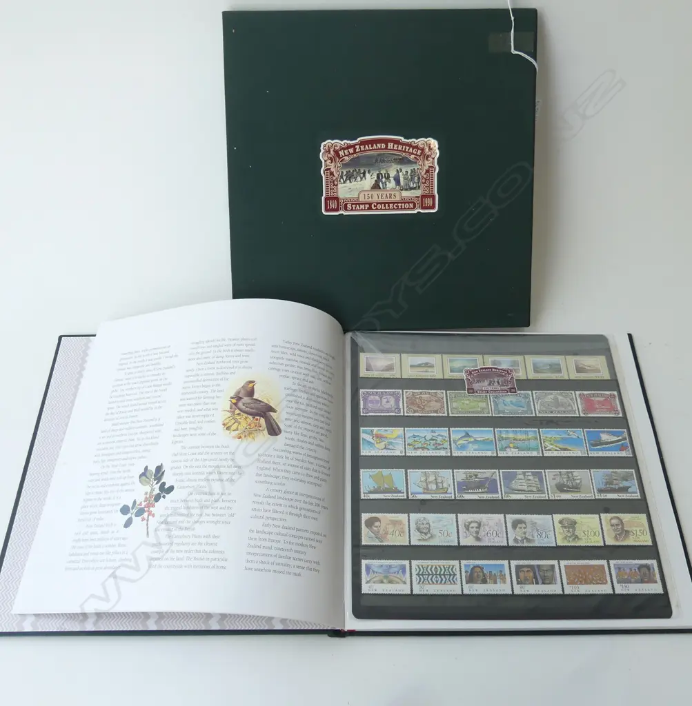 NZ HERITAGE STAMP COLLECTION 1840-1990 Image 1++