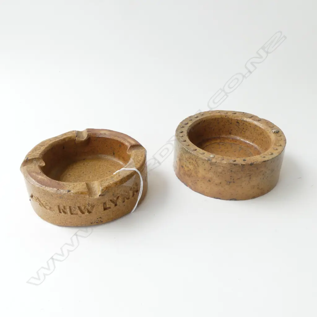 PR AMBRICO SALT GLAZED ASH TRAYS 140mm dia Image 1++