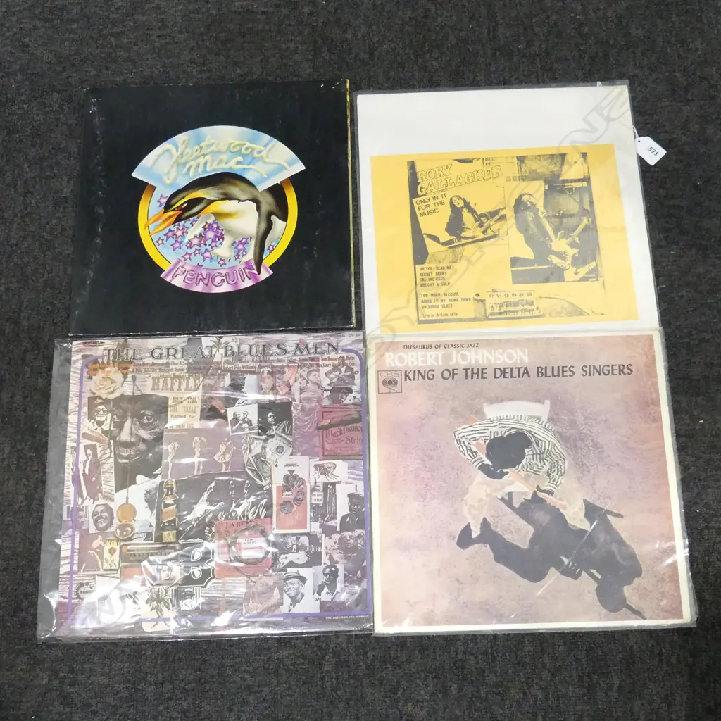 4 BLUES RECORDS; RORY GALLAGHER, ROBERT JOHNSON, FLEETWOOD MAC, THE GREAT BLUES MEN Image 1++