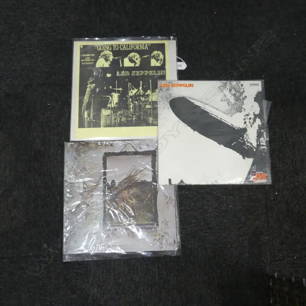 3 LED ZEPPELIN RECORDS: GOING TO CALIFORNIA (2 LP), III (IN IV CASE) & I Image 1++