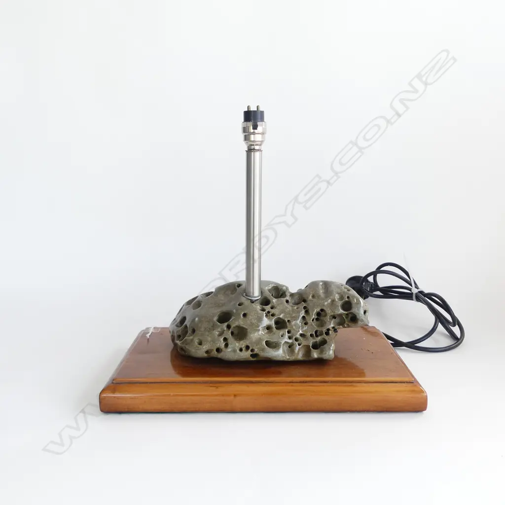 TABLE LAMP, STONE BASE (NO SHADE) 355x205mm Image 1++