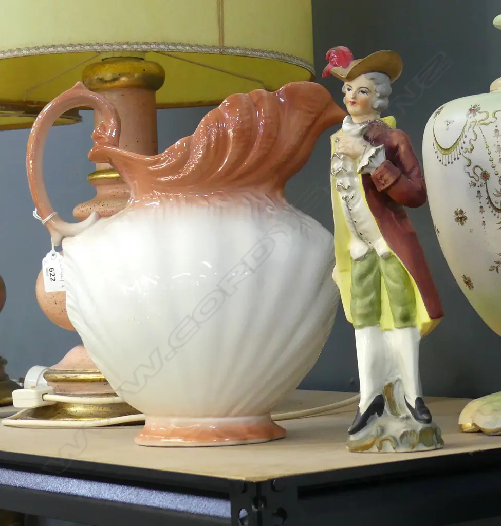 LG ANTIQUE MEAKIN JUG & FIGURE H.320mm Image 1++