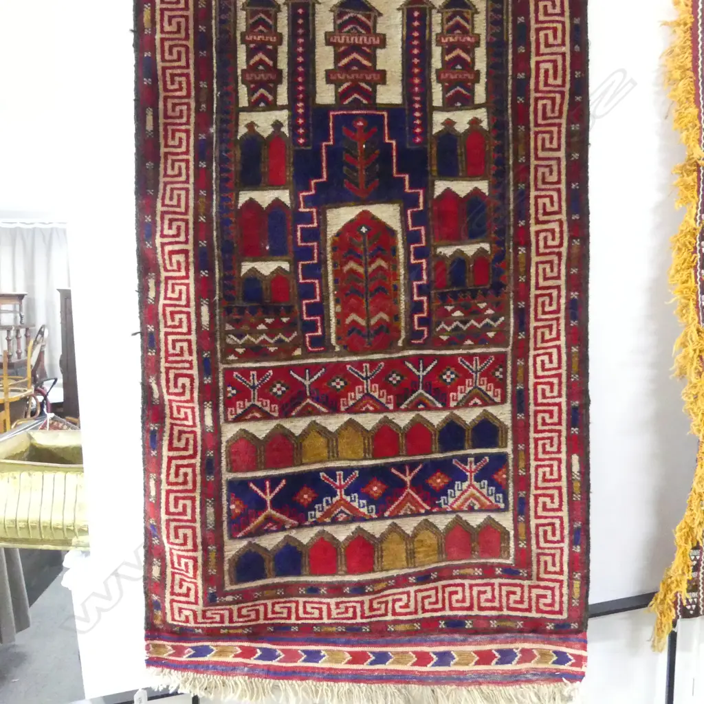 HAND KNOTTED ALL WOOL MIXED PILE RUG 1500x850mm Image 1++