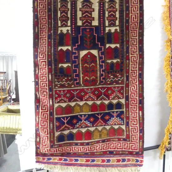 HAND KNOTTED ALL WOOL MIXED PILE RUG 1500x850mm