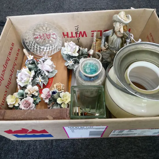 CIGAR BOXES ETC INCL. IAN FIRTH LIDDED CONTAINER H.180mm