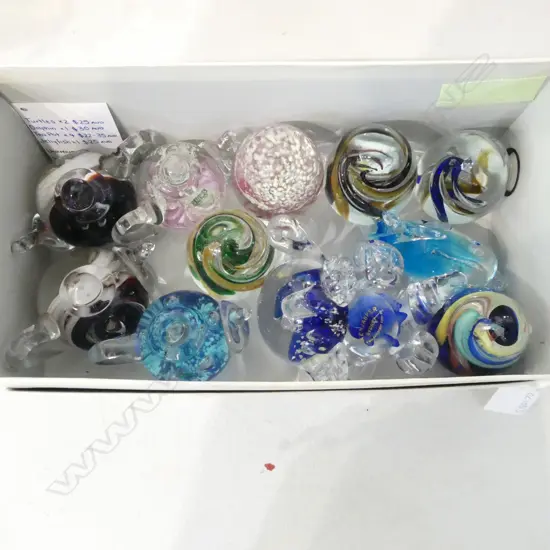 ASST. ART GLASS PAPERWEIGHTS