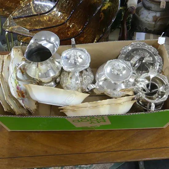 ASST. SILVER PLATE, DOULTON PLATES
