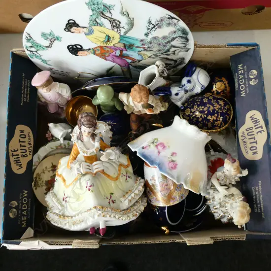 ASST. CHINA; FIGURINES, LIMOGES ETC