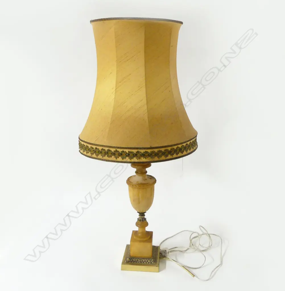 VINTAGE TABLE LAMP, ONYX BASE H.930mm Image 1++