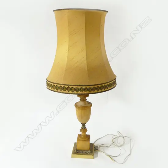 VINTAGE TABLE LAMP, ONYX BASE H.930mm