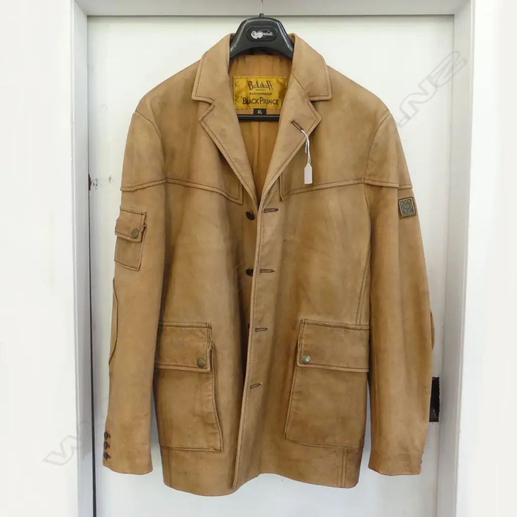 VINTAGE BELSTAFF 'BLACK PRINCE' LEATHER JACKET, ENGLAND SZ. XL / 44 Image 1++
