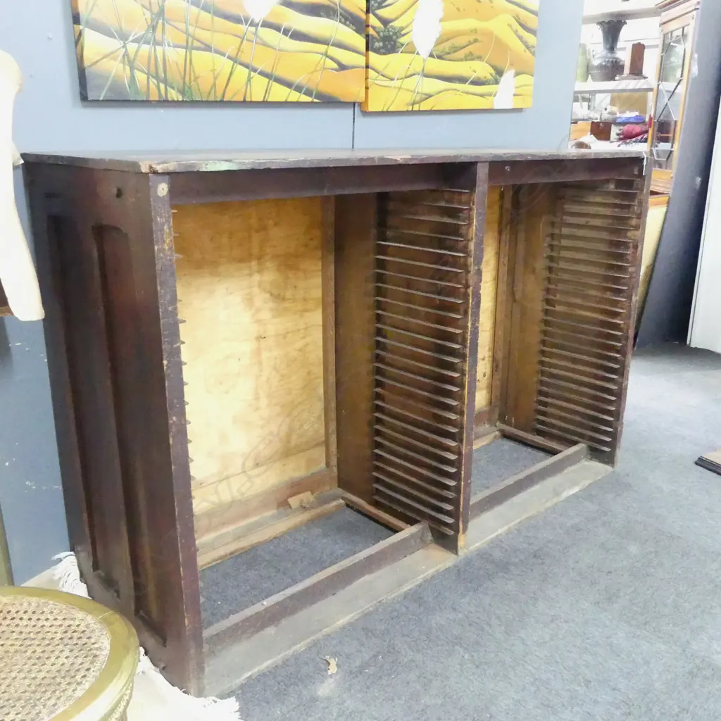 PRINTERS LARGE DOUBLE CABINET with NO DRAWERS. 1780 x 555 x 1130mm. Image 1++