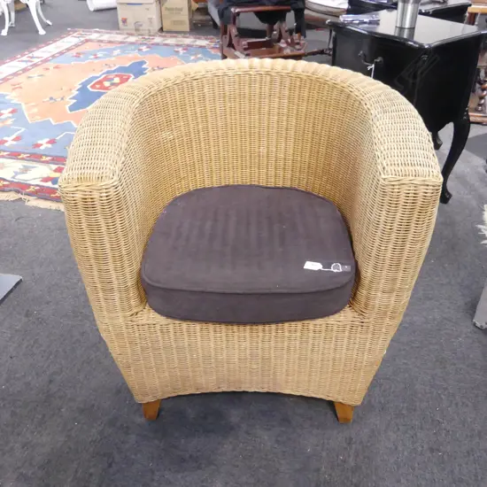 LG WOVEN ARMCHAIR