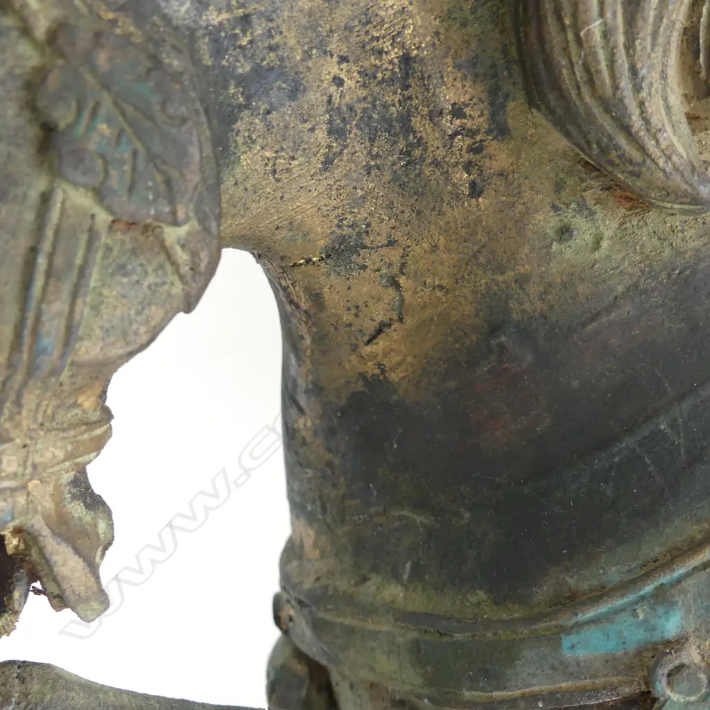 TANG STYLE CARVED WOODEN HORSE H.460mm Image 1++