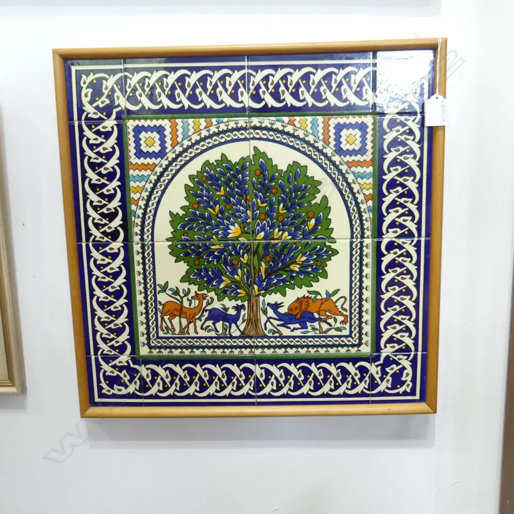 TILED ARTWORK 475x475mm Armenian Quarter Jerusalem Image 1++
