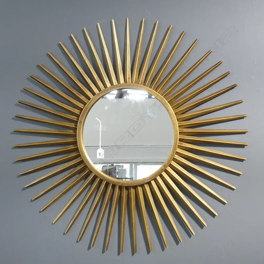 LG GOLD METAL STAR BURST MIRROR 860mm dia Image 1++