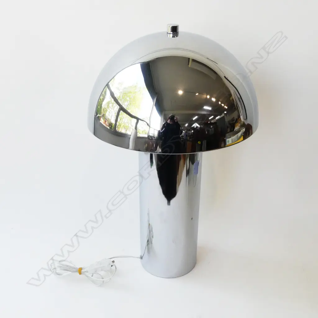 CHROME TABLE LAMP, H.640MM. Image 1++