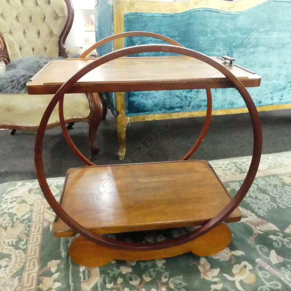 DECO WOODEN TEA TROLLEY 615x450x700mm Image 1++