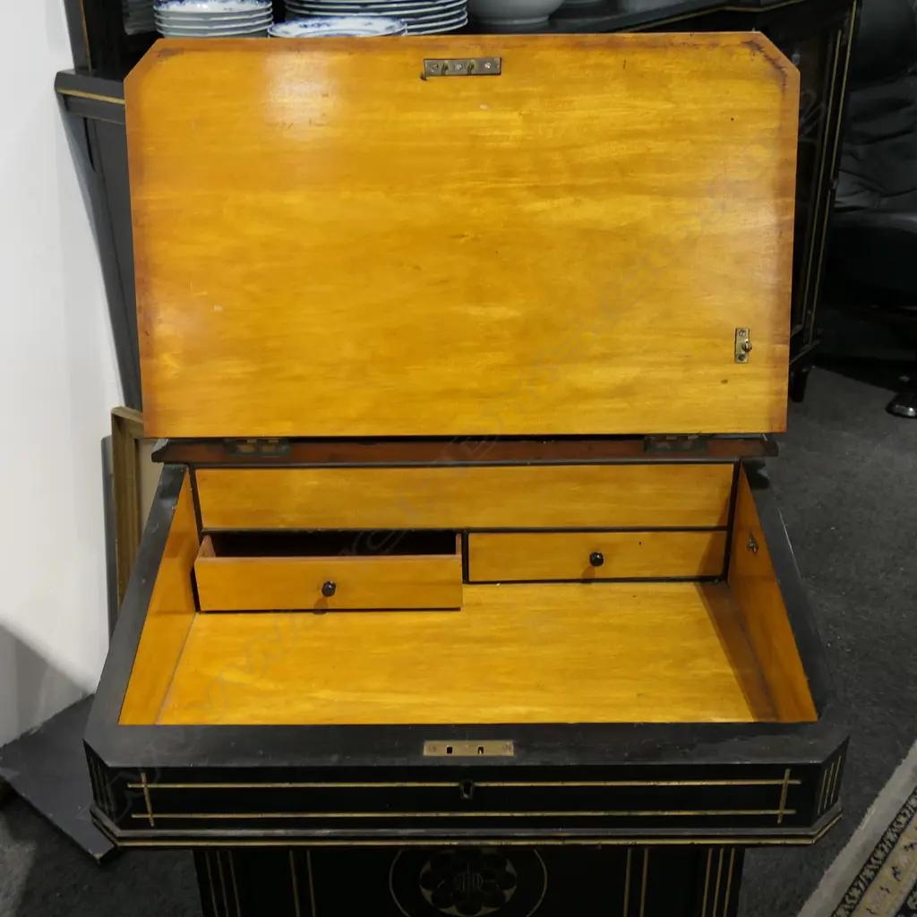 EBONISED DAVENPORT, 570x550x900mm Image 1++