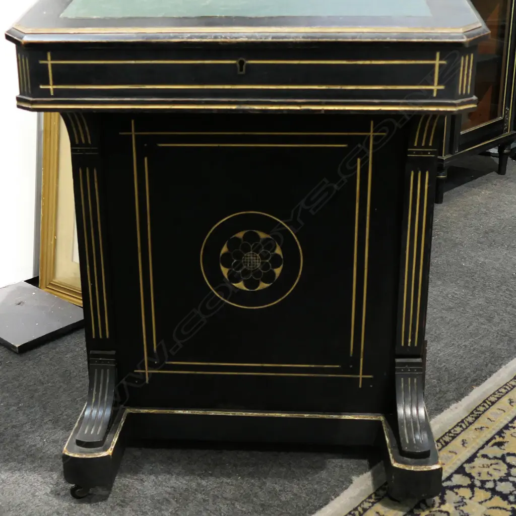 EBONISED DAVENPORT, 570x550x900mm Image 1++