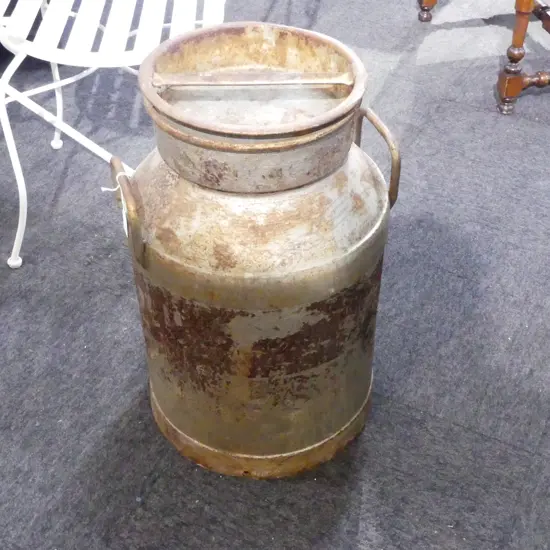 VINTAGE METAL MILK CAN H.600mm