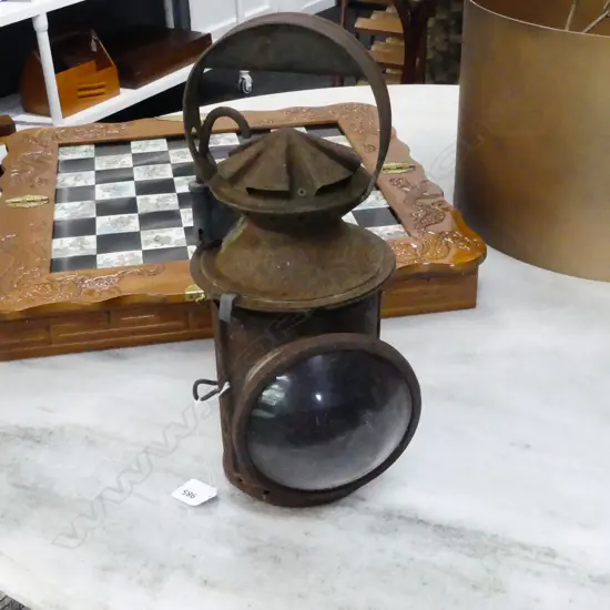 RUSTIC RAILWAY LAMP H.340mm