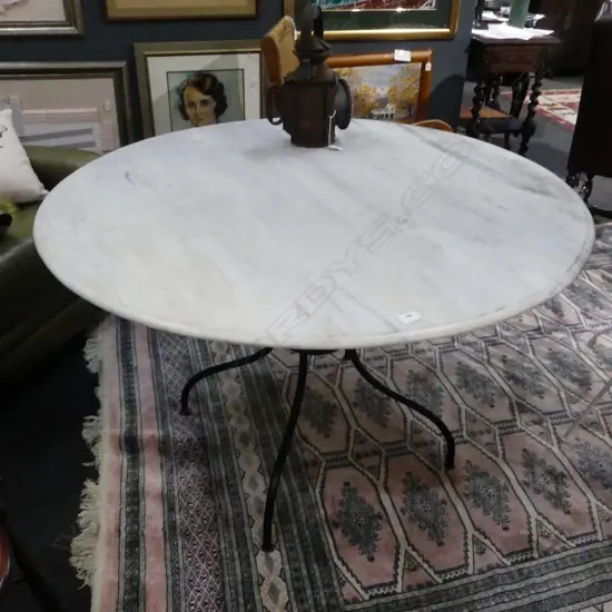 QUARTZ TOPPED OUTDOOR DINING TABLE 1200mm