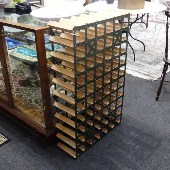 10x6 INDUSTRIAL STYLE WINE RACK, 600x960x205mm